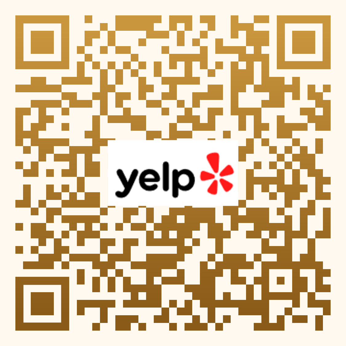 Scan to leave a Yelp review